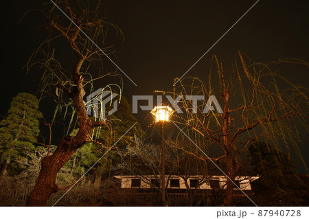 倉敷　美観地区の風景（和傘） 87940728