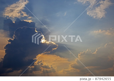 the expressive contrast of the clouds in the sky and sun. The nature and beauty of clouds the expressive contrast of the clouds in the sky and sun. The nature and beauty of clouds 87942655
