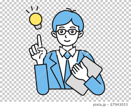 靈感/建議男性簡單人物插圖商務人士 靈感/建議男性簡單人物插圖商務人士 87943053