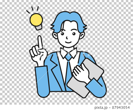 Inspiration / Proposal Male Simple Person Illustration Business Person Inspiration / Proposal Male Simple Person Illustration Business Person 87943054