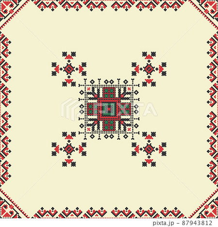 Ukrainian embroidery pattern 62 87943812