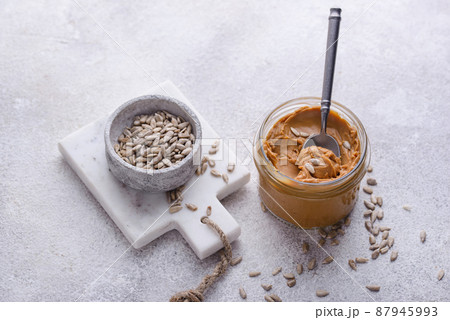 Sunflower butter or sunbutter. Hypoallergenic spread 87945993