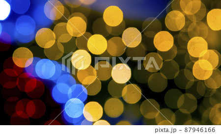 background blurred abstraction of colored lanterns and decorations 87946166