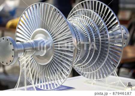 visual model of the mechanism of a rotary turbine unit 87946187