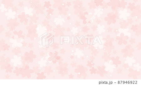 明るい桜の花びらと光の背景 87946922