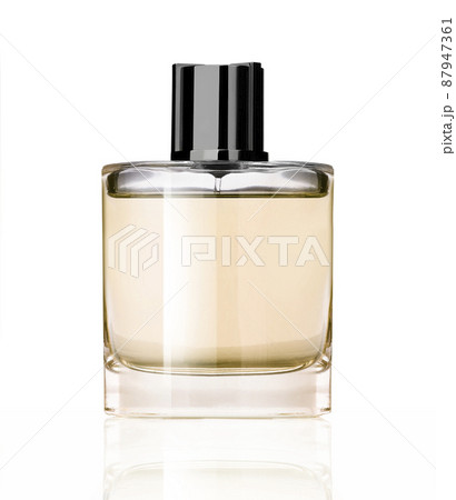 Perfume orange bottle isolated on white background 87947361