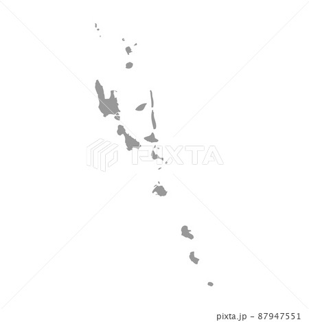 Vanuatu vector country map silhouette 87947551