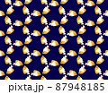リピート背景素材　カスミチョウチョウウオ 87948185