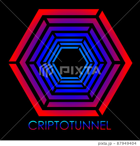 abstract cryptocurrency logo made of geometric shapes dark background abstract cryptocurrency logo made of geometric shapes dark background 87949404