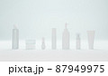 白い世界の化粧品ボトル 87949975