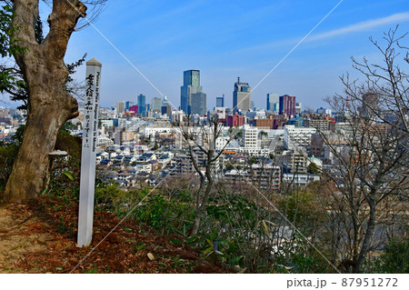 杜の都仙台　広瀬川　　愛宕神社　境内から広瀬川と仙台市街を望む 87951272