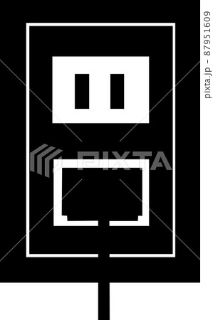 電源プラグを差し込んだコンセント 87951609