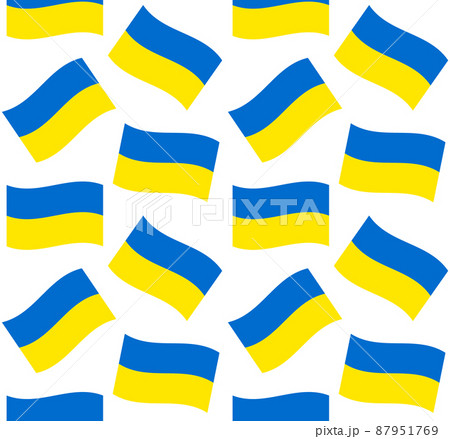 Vector seamless pattern of flat Ukraine flag Vector seamless pattern of flat Ukraine flag 87951769