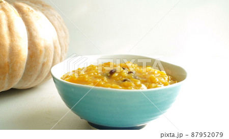 カボチャ粥 お粥 食べ物 87952079