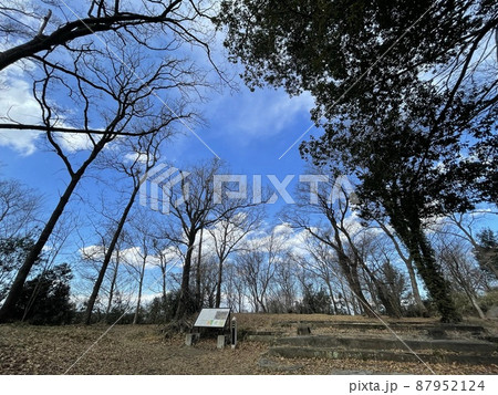 関東の城　吉見百穴の近くにある武蔵松山城跡 87952124