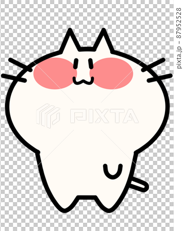 Nyanko 對角線的插圖素材 Nyanko 對角線的插圖素材 87952528