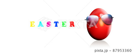 Beautiful Easter background with colorful Easter eggs Beautiful Easter background with colorful Easter eggs 87953360