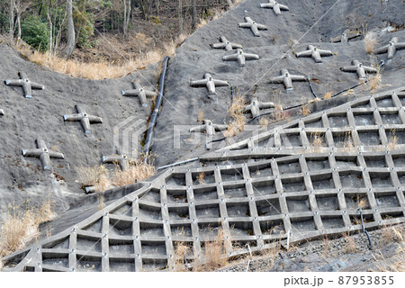 がけ崩れを防止するアースアンカー工事 がけ崩れを防止するアースアンカー工事 87953855