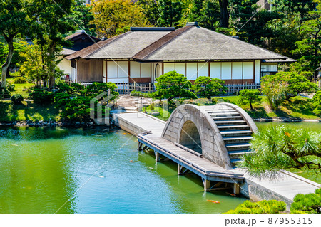 広島県 縮景園 ~跨虹橋と清風館~ 広島県 縮景園 ~跨虹橋と清風館~ 87955315