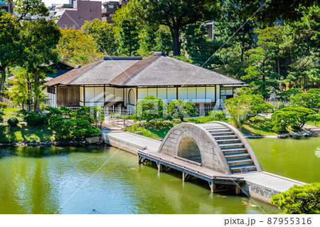 広島県 縮景園 ~跨虹橋と清風館~ 広島県 縮景園 ~跨虹橋と清風館~ 87955316