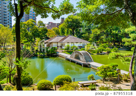 広島県　縮景園　～跨虹橋と清風館～ 87955318