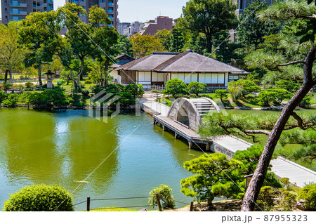 広島県　縮景園　～跨虹橋と清風館～ 87955323