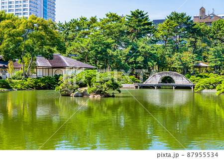 広島県　縮景園　～濯纓池・跨虹橋～ 87955534