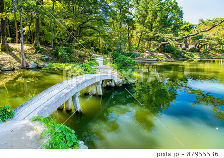 広島県　縮景園　～濯纓池～ 87955536