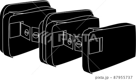 改札口のシルエット素材 改札口のシルエット素材 87955737