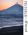 神奈川県・江の島・夕景の富士山 神奈川県・江の島・夕景の富士山 87955782