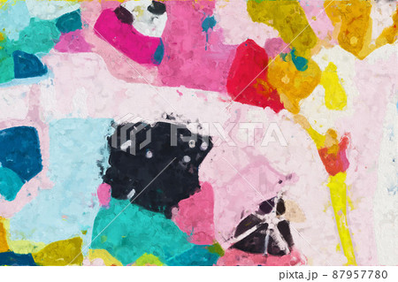 abstract colorful geometric texture illustration 87957780