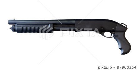 Shotgun isolated over white background Shotgun isolated over white background 87960354