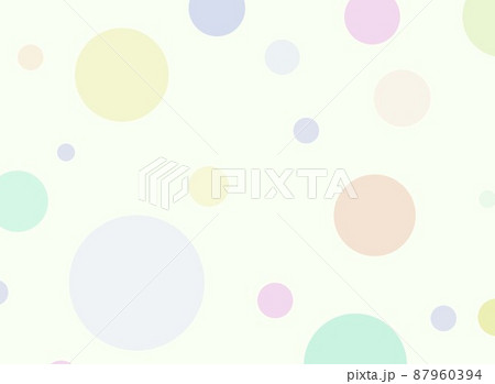 水玉模様の背景 パステルカラーのイラスト素材 [87960394] - PIXTA