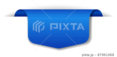 Blue baner design on white background Blue baner design on white background 87961068