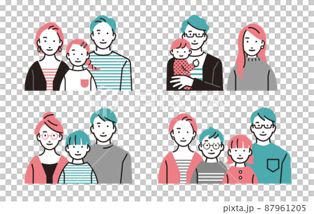 Various parenting families 87961205