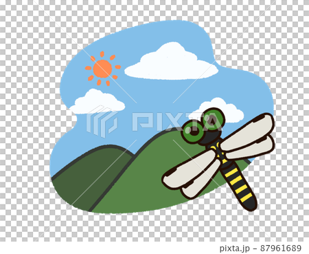 山景與夏季昆蟲 Anotogaster sieboldii 87961689