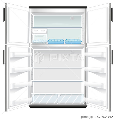 Refridgerator with opened door 87962342