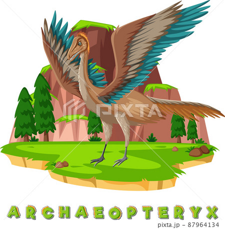 Dinosaur wordcard for archaeopteryx 87964134