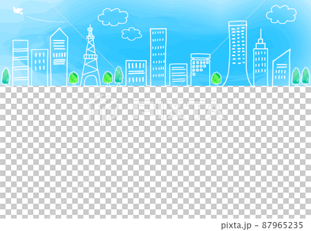 Eco-friendly and sustainable image of the city line drawing illustration Eco-friendly and sustainable image of the city line drawing illustration 87965235