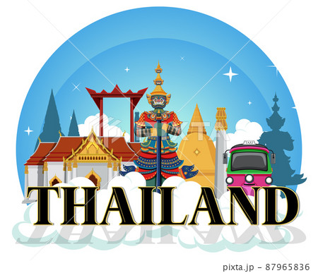 Travel Thailand attraction and landscape icon Travel Thailand attraction and landscape icon 87965836