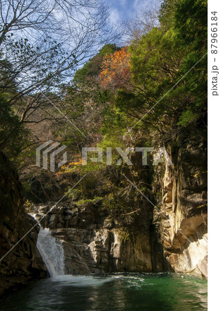 ミタライ渓谷弥山登山道晩秋風景-12 87966184