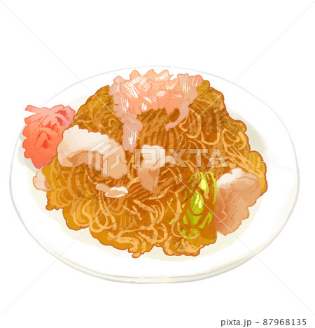 焼きそば　イラスト 87968135