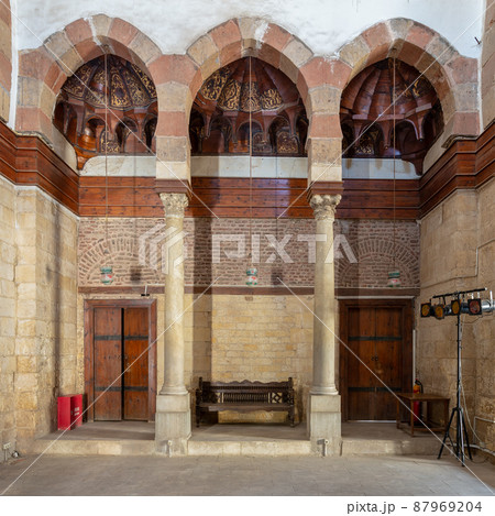 Beshtak Palace, an ancient historic palace built in the Mamluk era, located in Muizz Street, Gamalia district, Cairo, Egypt 87969204