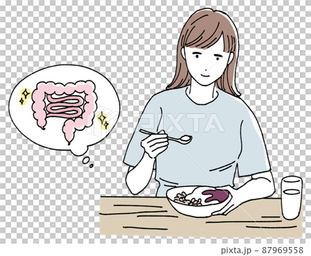 腸内環境のイラスト 87969558