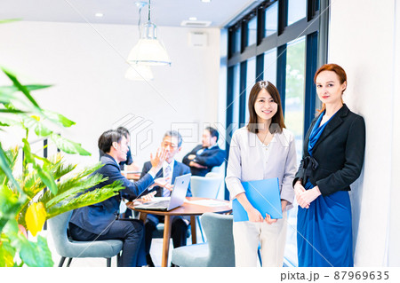 グローバル企業で働くビジネスパーソン グローバル企業で働くビジネスパーソン 87969635