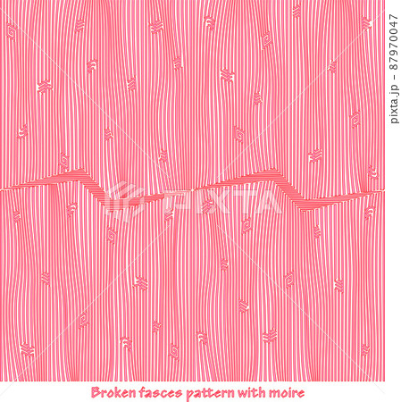 Broken fascia pattern with war moire symbolism 87970047