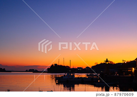鞆の浦の夕日 鞆の浦の夕日 87970609