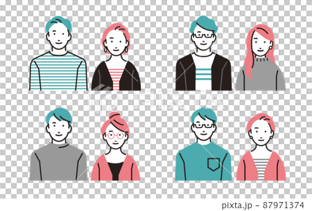 Various people, couples, couples 87971374