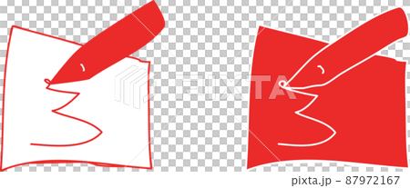 [Fine print] Icon to write on paper 87972167