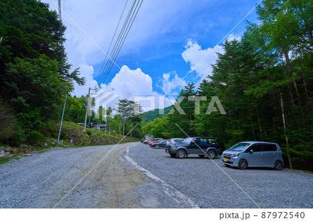 長野県茅野市唐沢鉱泉の八ヶ岳(天狗岳)登山者用駐車場 87972540